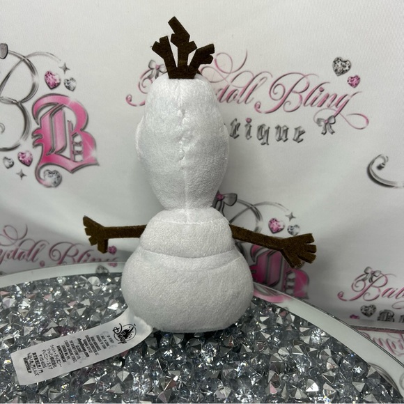 Disney Olaf frozen plush snowman ⛄️ stuffed animal plushie white shimmer cute - Picture 7 of 8